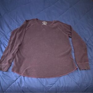 American Eagle Outfitters Deep Plum Long Sleeve